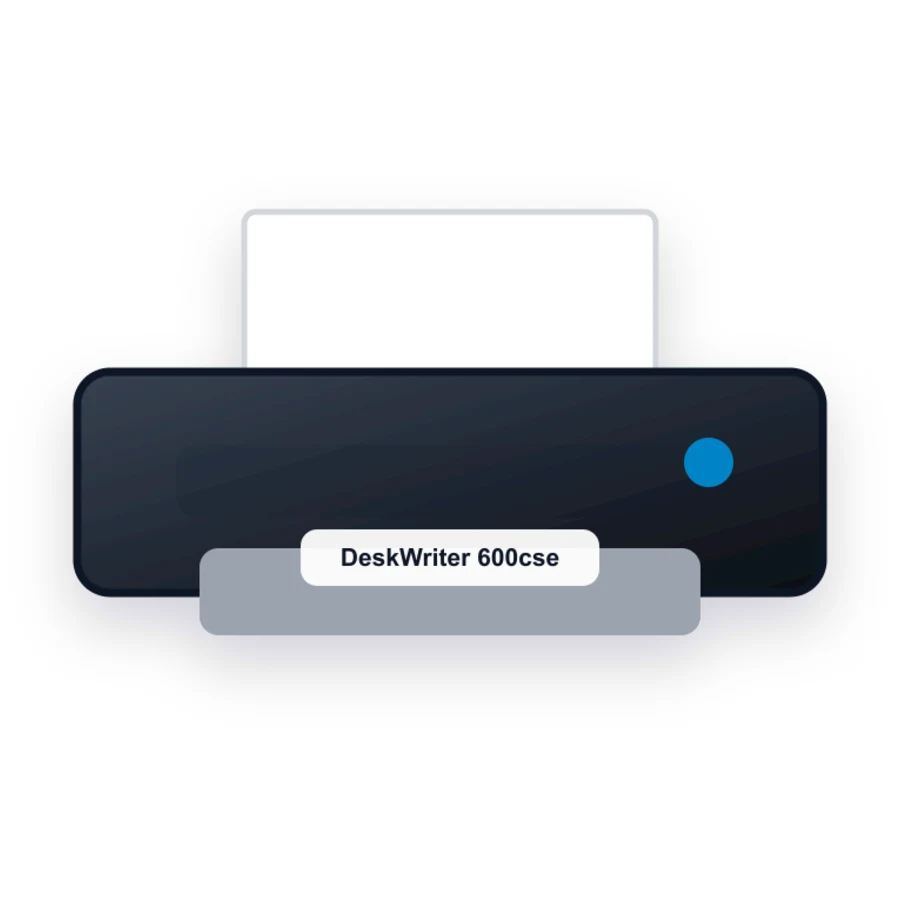 HP DeskWriter 600cse printer illustration