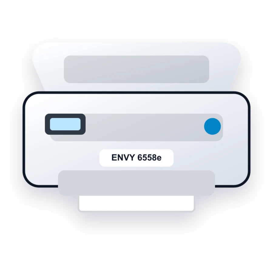 HP ENVY 6558e printer illustration