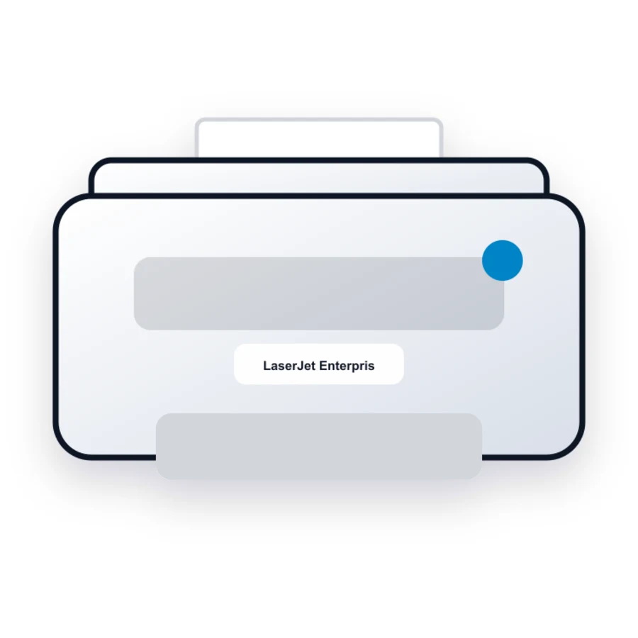 HP LaserJet Enterprise 600 M603n printer illustration