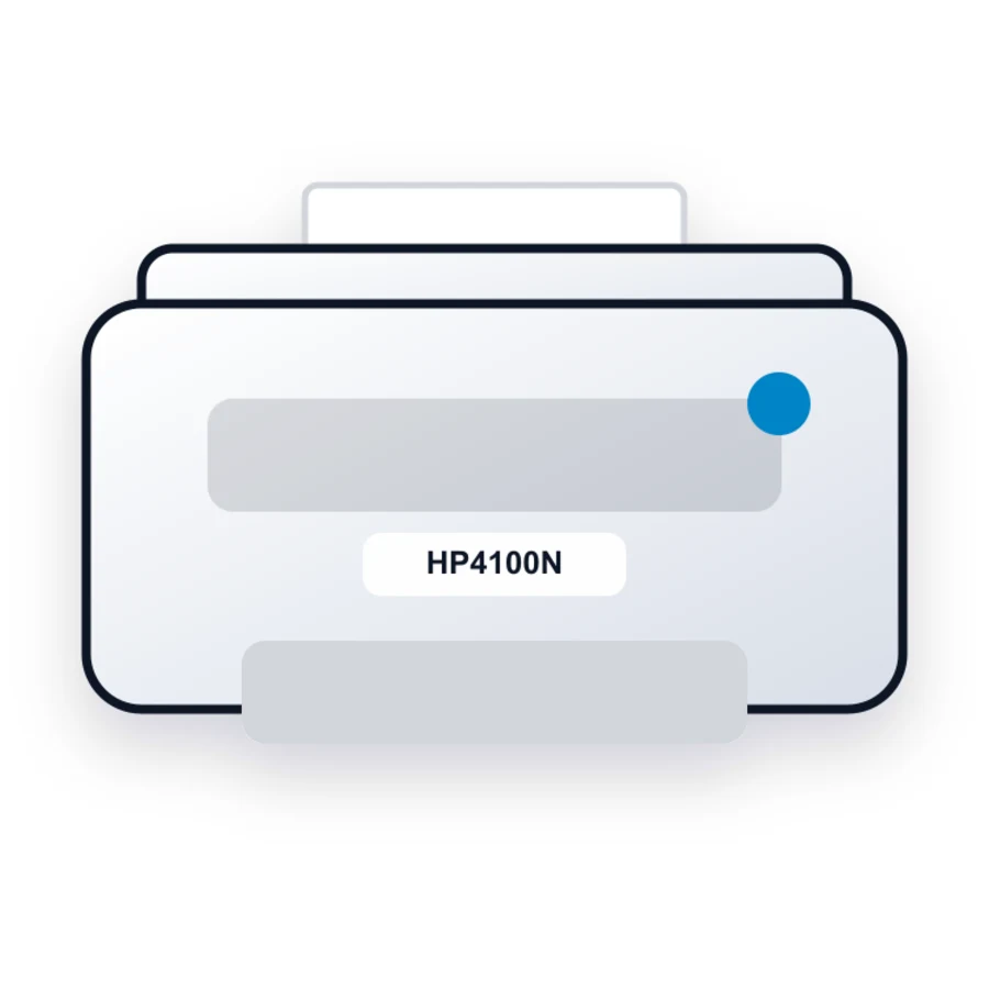 HP HP4100N printer illustration