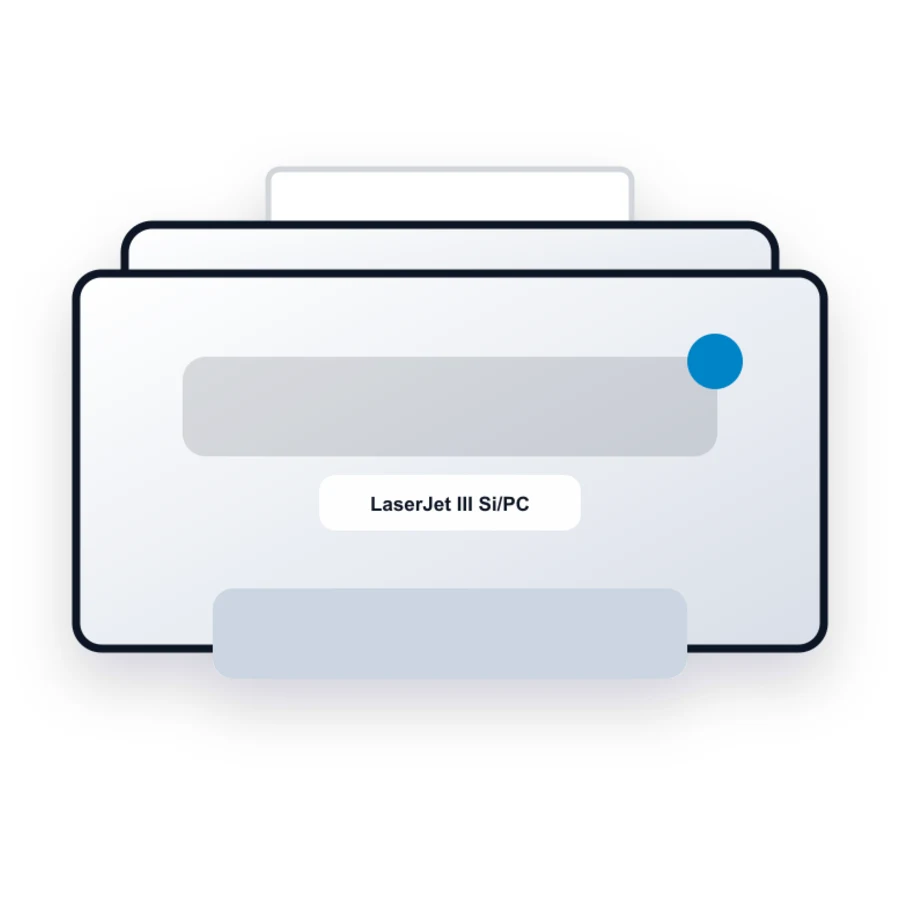 HP LaserJet III Si/PC printer illustration