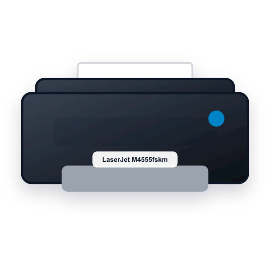 HP LaserJet M4555fskm printer illustration