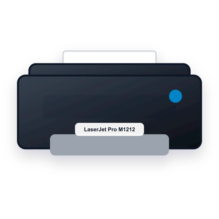 HP LaserJet Pro M1212nf printer illustration