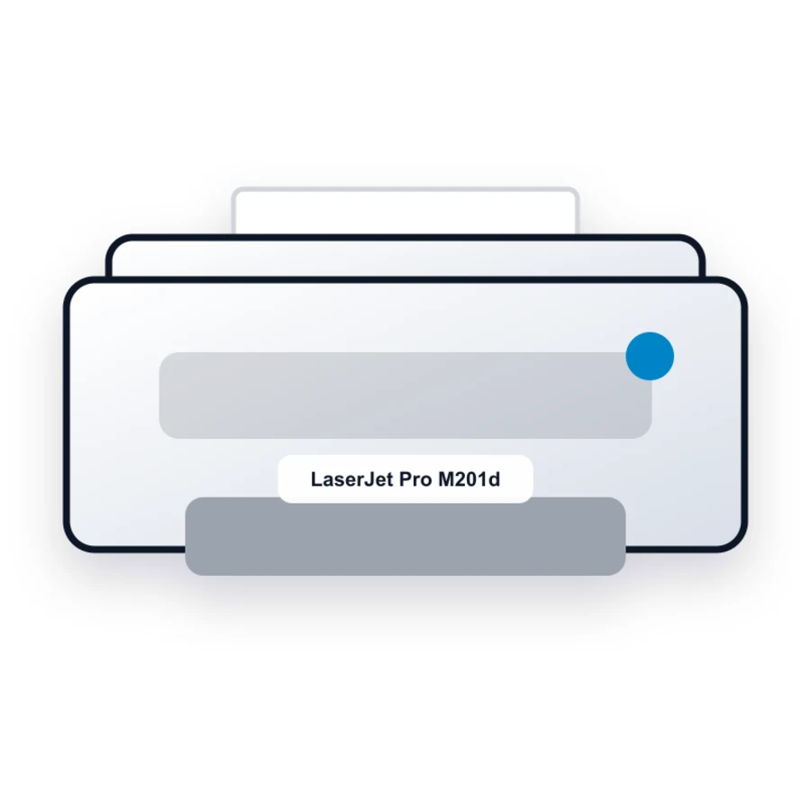 HP LaserJet Pro M201dw printer illustration