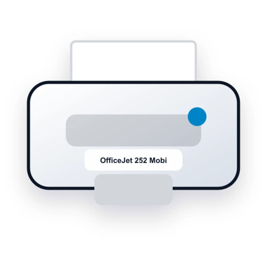 HP OfficeJet 252 Mobile printer illustration