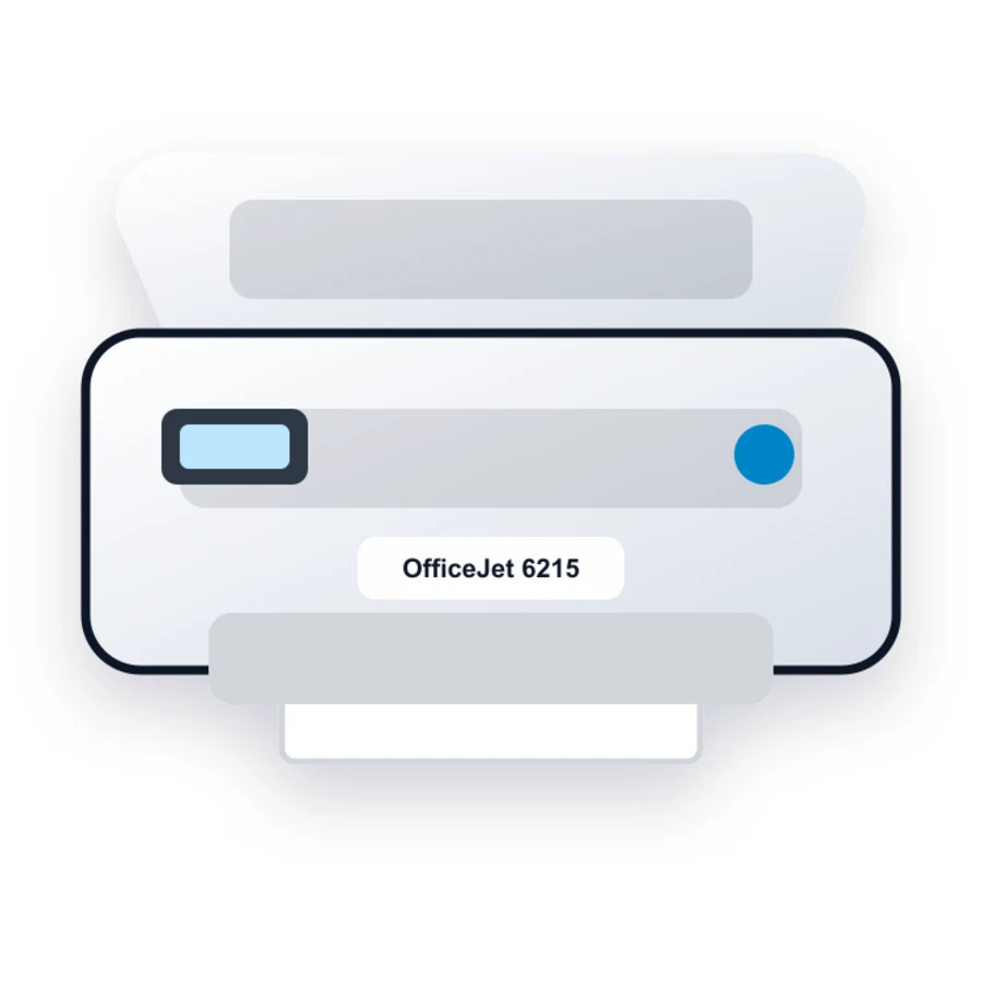 HP OfficeJet 6215 printer illustration