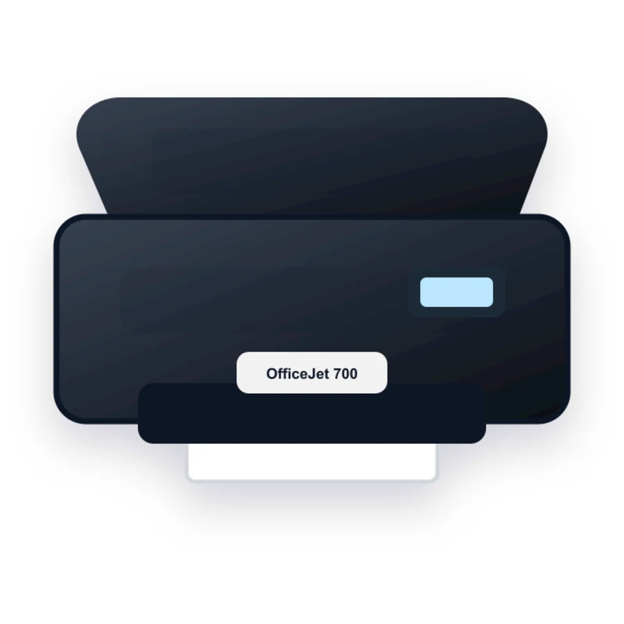 HP OfficeJet 700 printer illustration