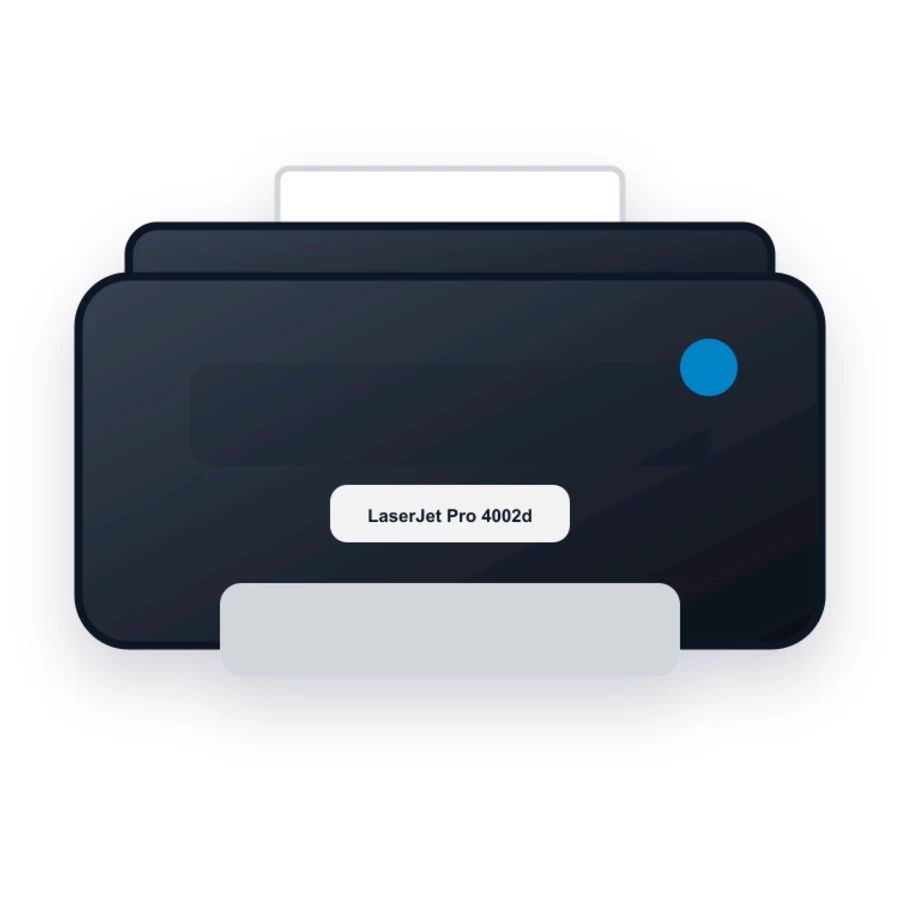 HP LaserJet Pro 4002dw printer illustration