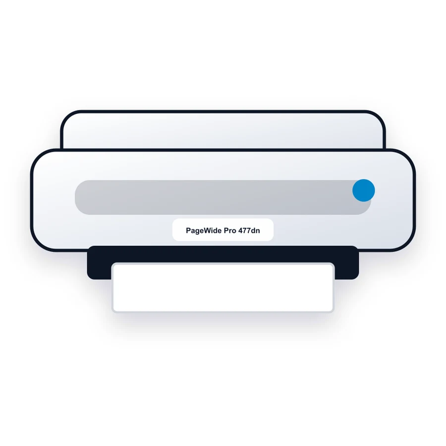 HP PageWide Pro 477dn printer illustration
