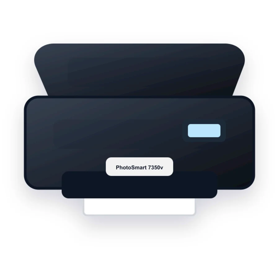 HP PhotoSmart 7350v printer illustration