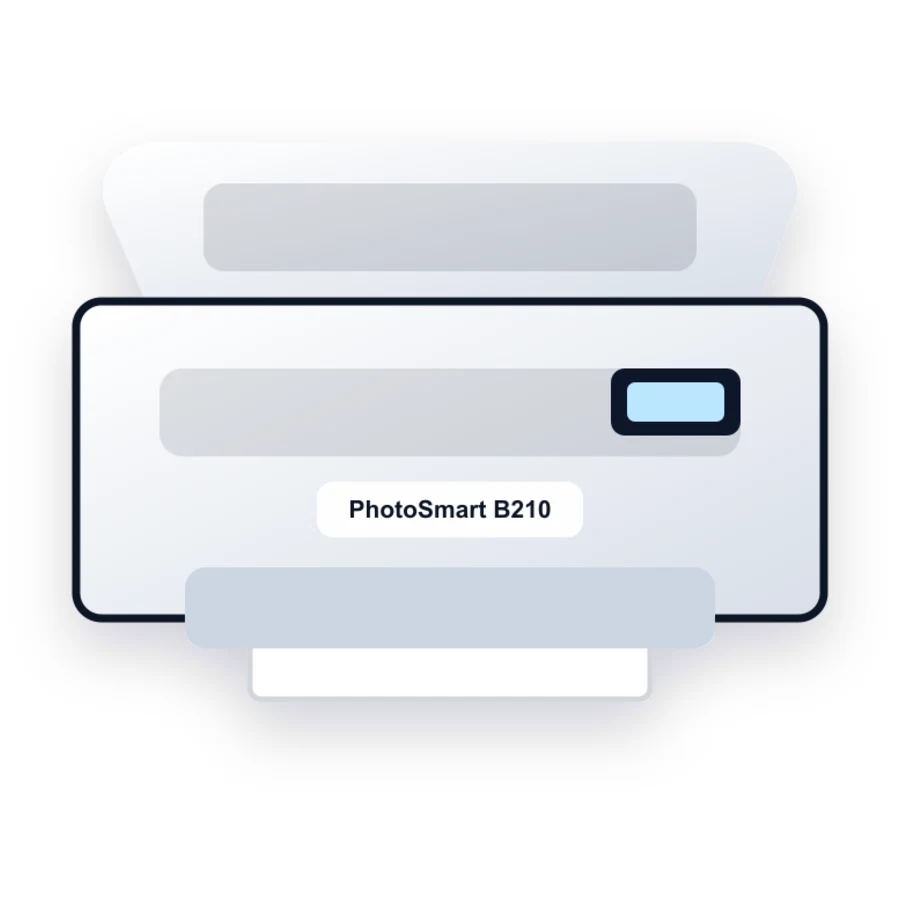 HP PhotoSmart B210 printer illustration