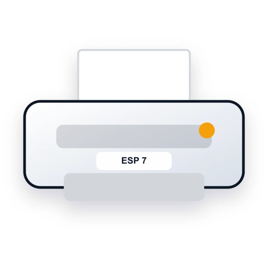 Kodak ESP 7 printer illustration
