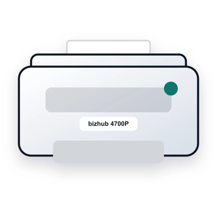 Konica Minolta bizhub 4700P printer illustration
