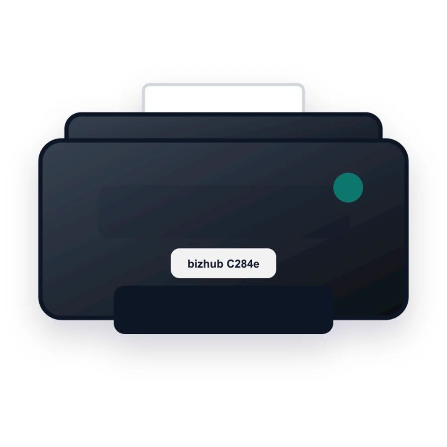 Konica Minolta bizhub C284e printer illustration