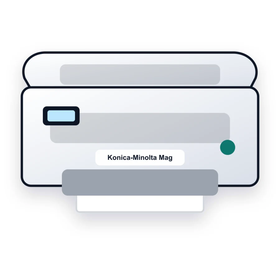 Konica-Minolta MagiColor 4650EN printer illustration