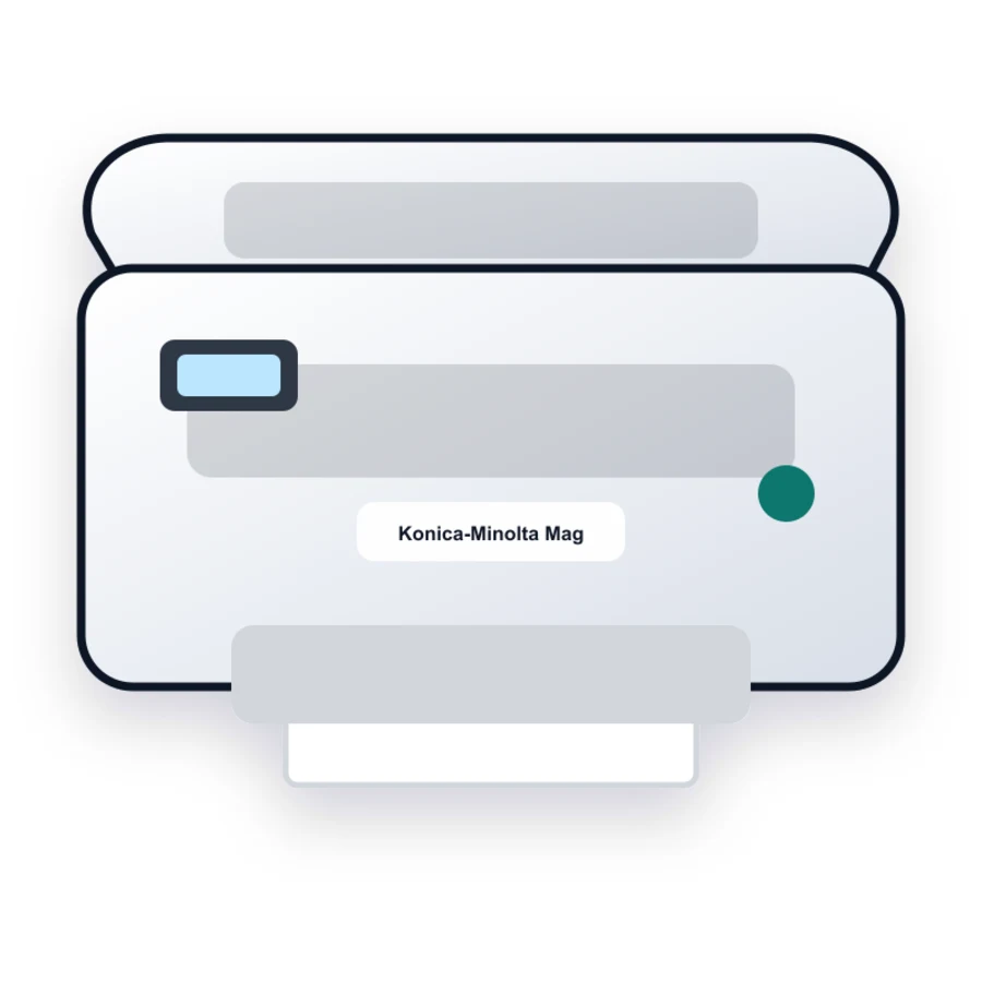 Konica-Minolta MagiColor 5650 printer illustration