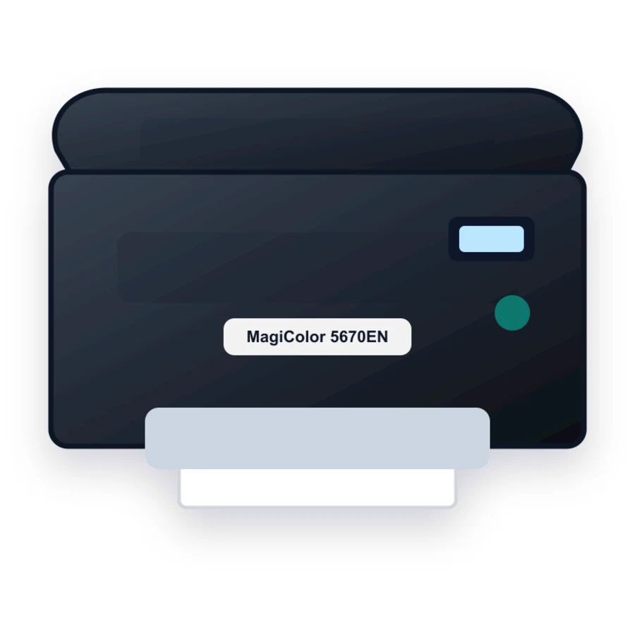 Konica Minolta MagiColor 5670EN printer illustration