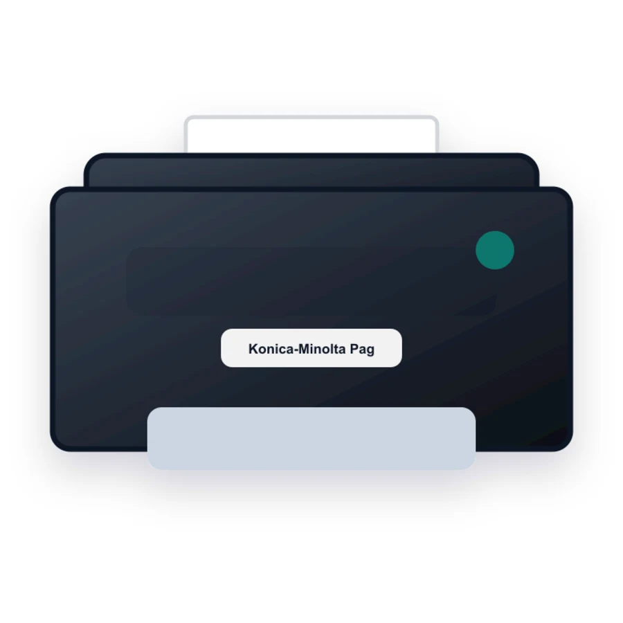 Konica-Minolta PagePro 6L printer illustration