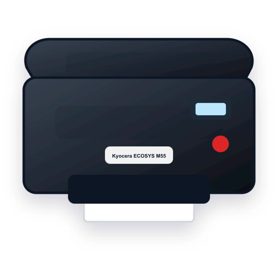 Kyocera ECOSYS M5521cdw printer illustration