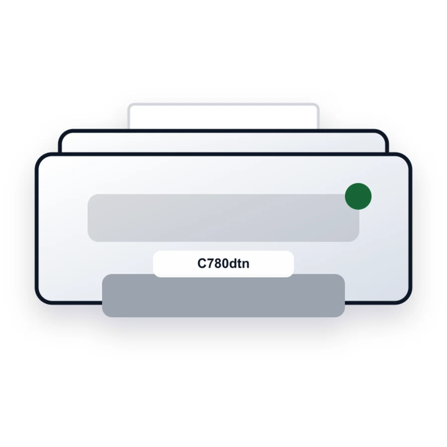 Lexmark C780dtn printer illustration