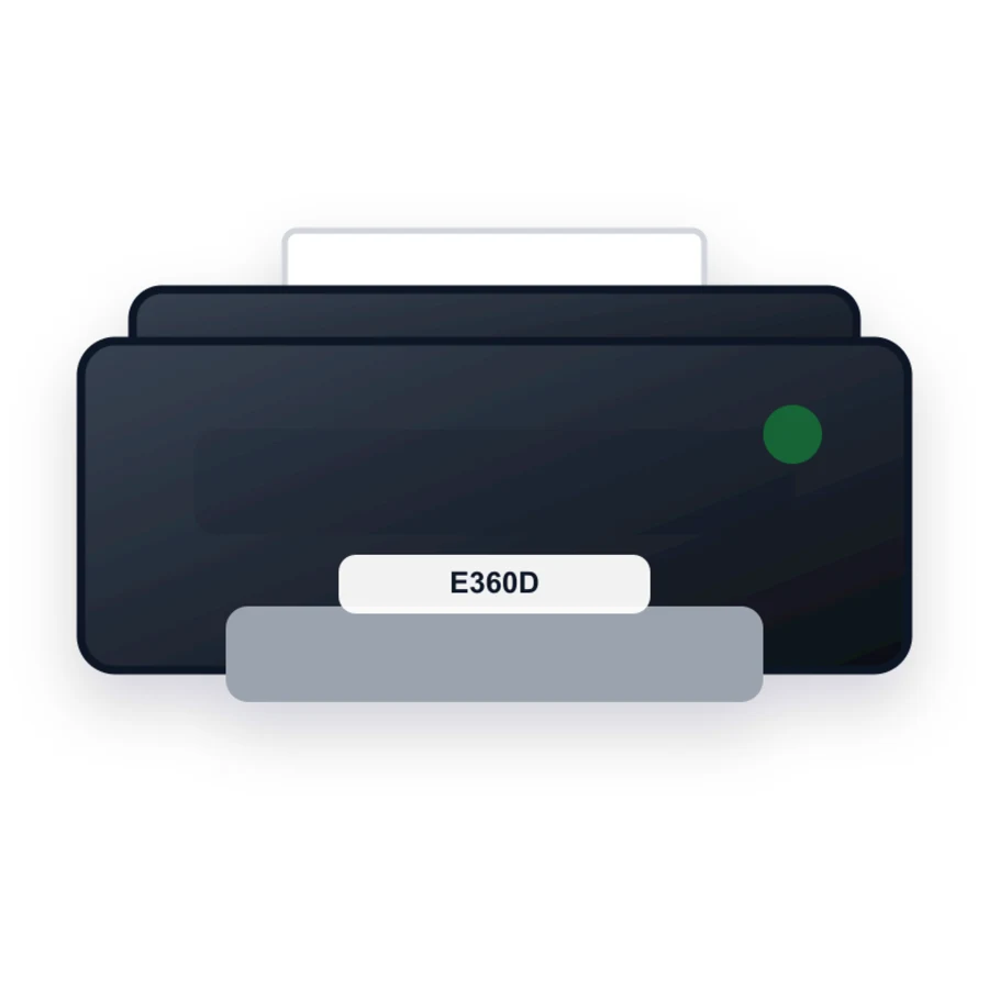 Lexmark E360D printer illustration