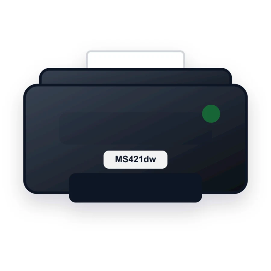 Lexmark MS421dw printer illustration