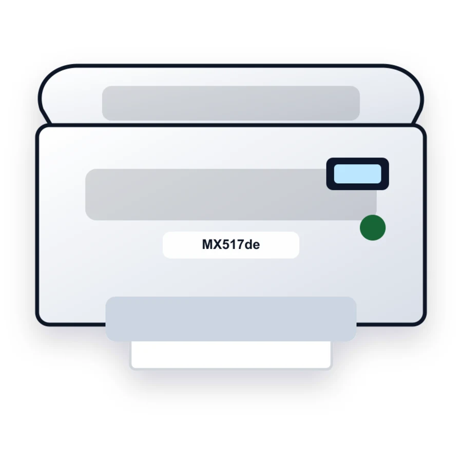 Lexmark MX517de printer illustration