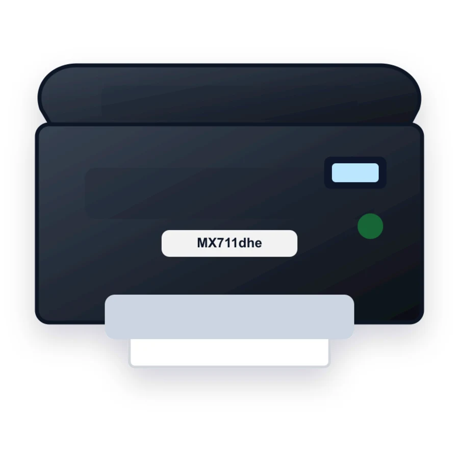 Lexmark MX711dhe printer illustration