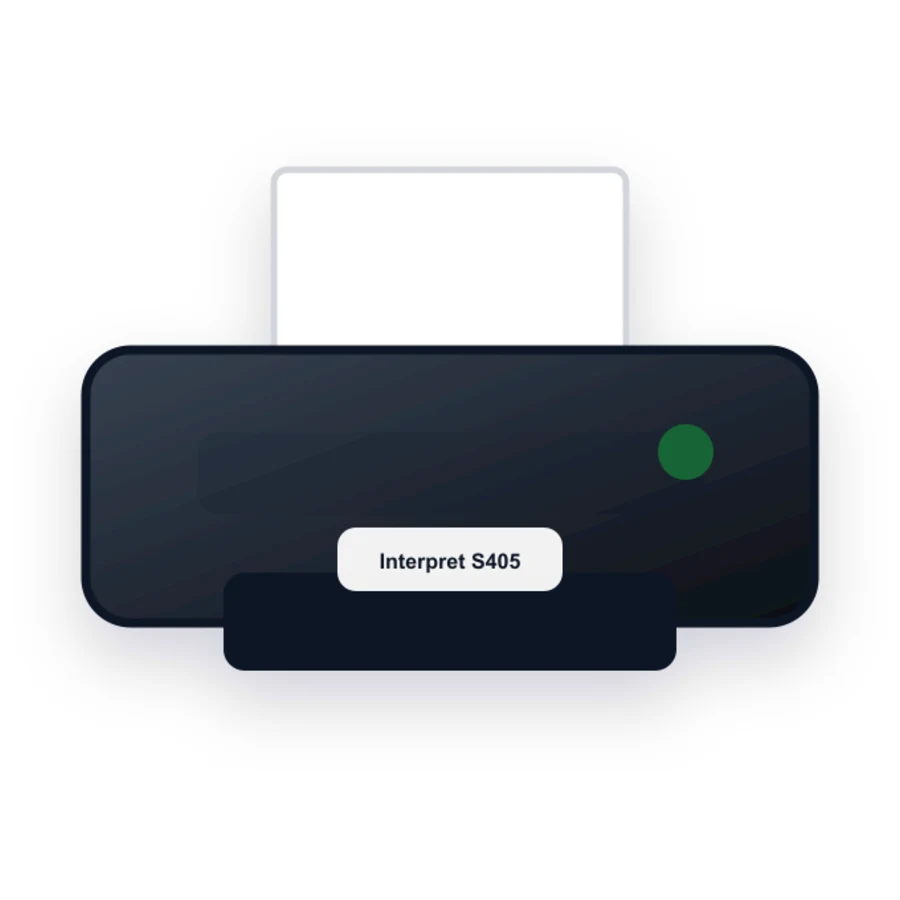 Lexmark Interpret S405 printer illustration