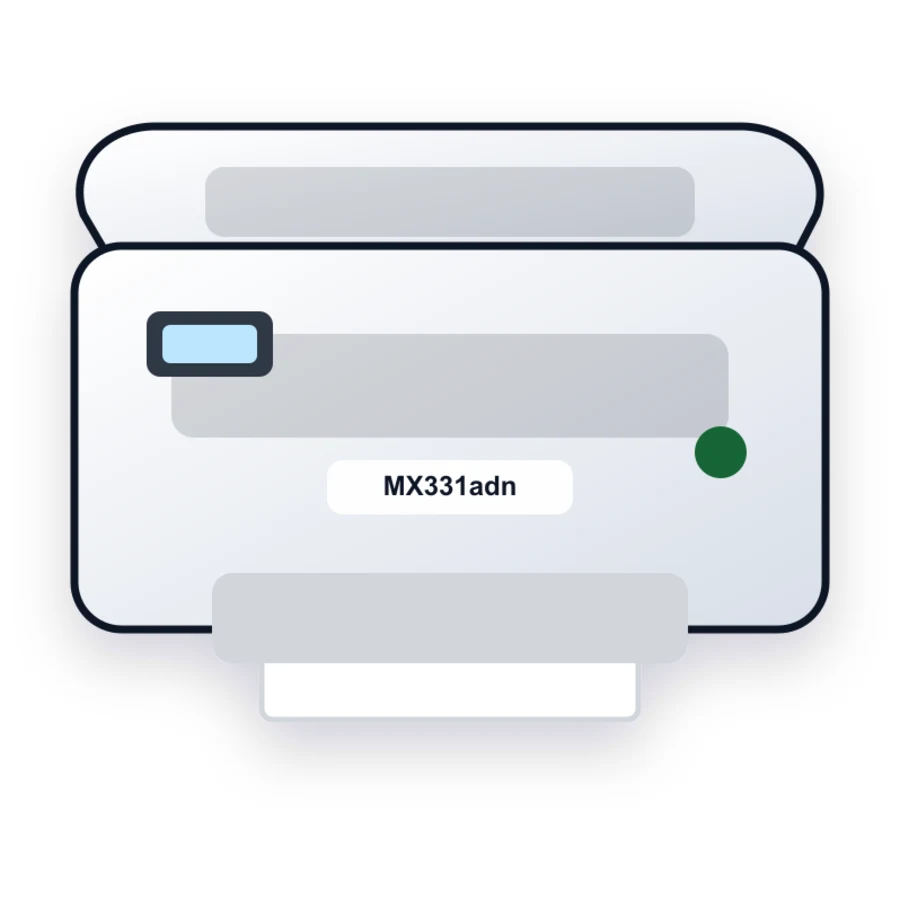 Lexmark MX331adn printer illustration