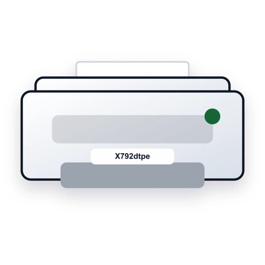 Lexmark X792dtpe printer illustration