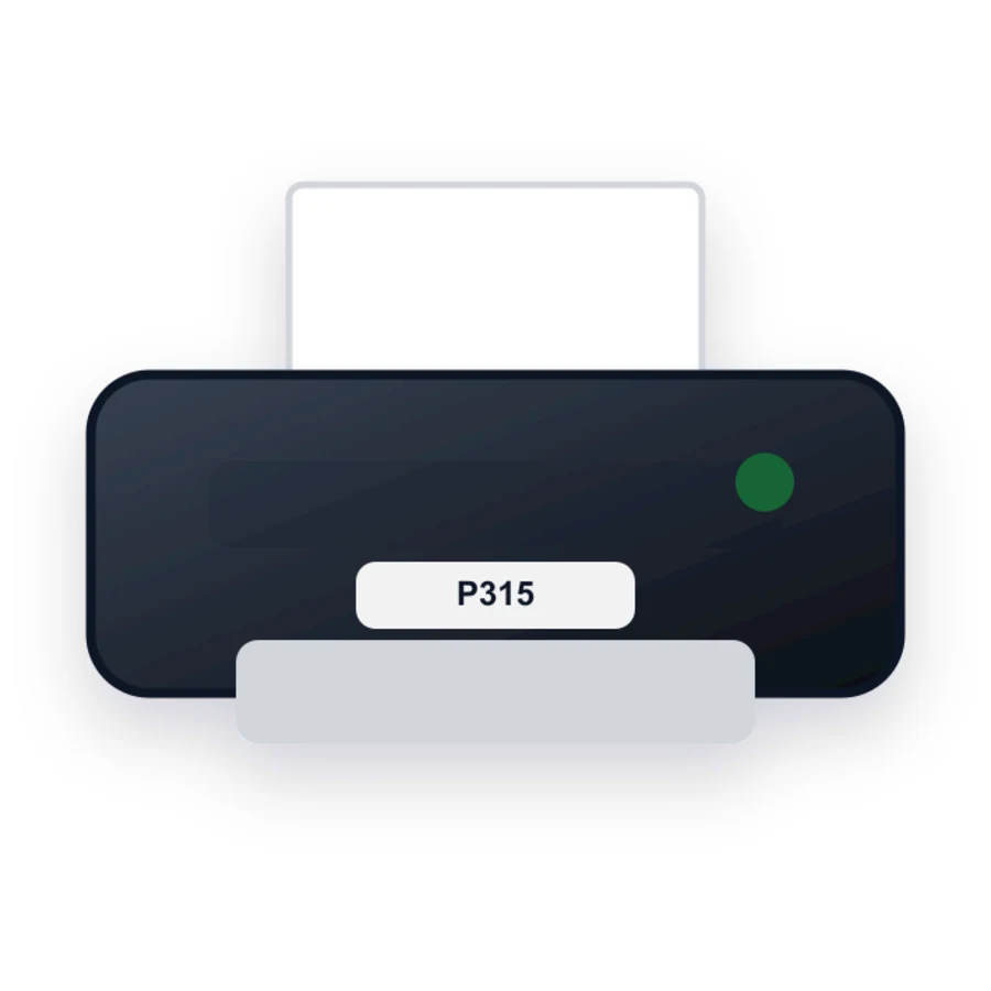 Lexmark P315 printer illustration