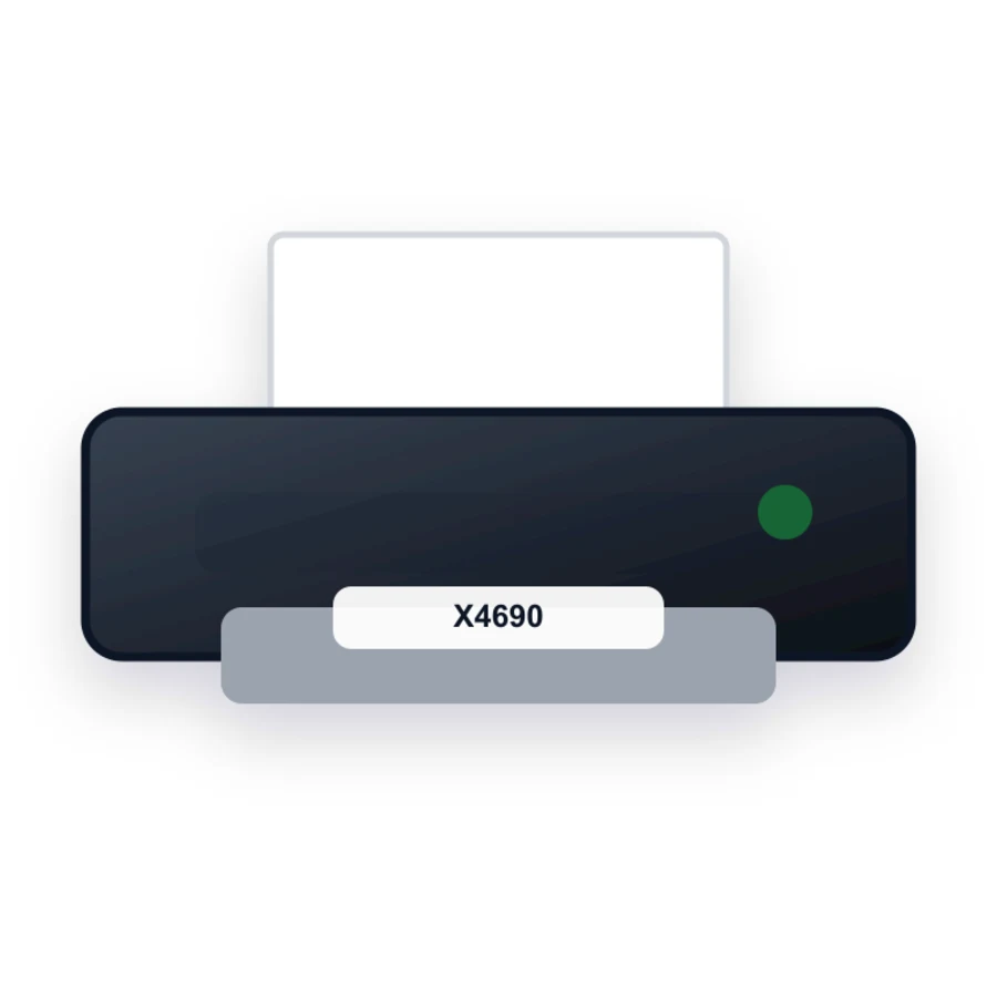 Lexmark X4690 printer illustration