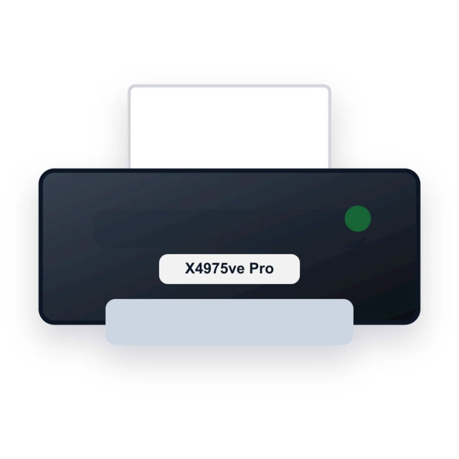 Lexmark X4975ve Pro printer illustration