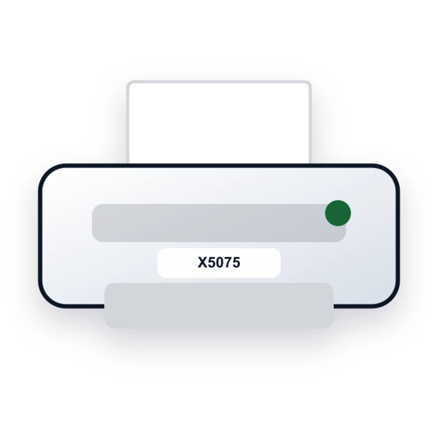 Lexmark X5075 printer illustration
