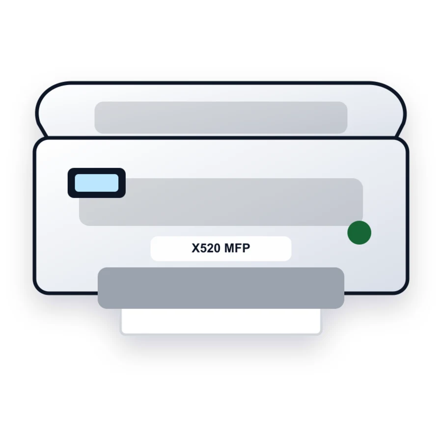 Lexmark X520 MFP printer illustration