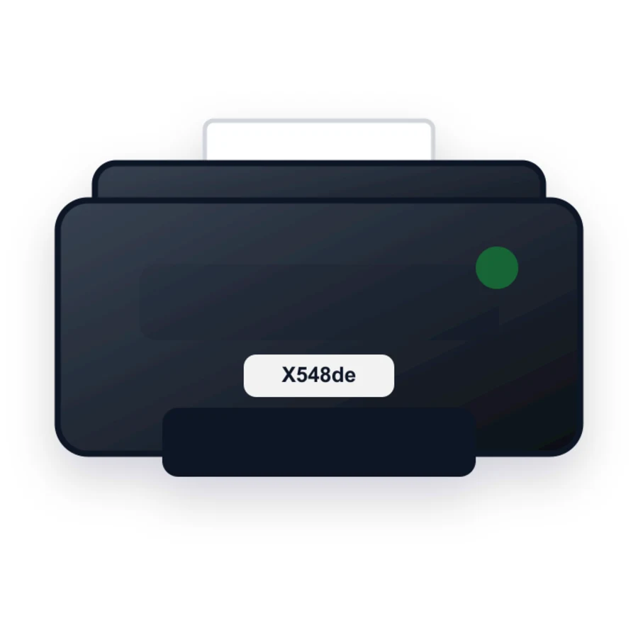 Lexmark X548de printer illustration