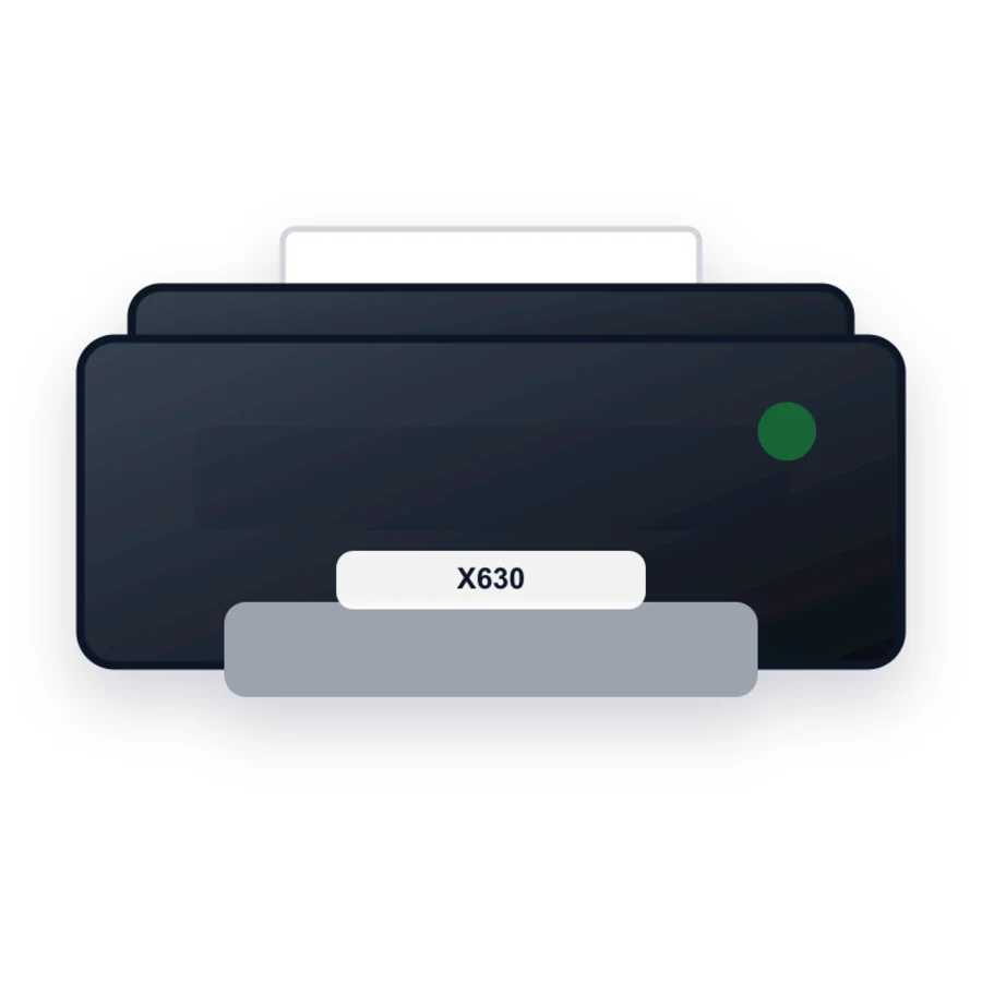Lexmark X630 printer illustration