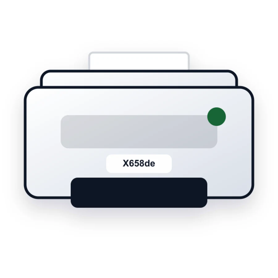 Lexmark X658de printer illustration