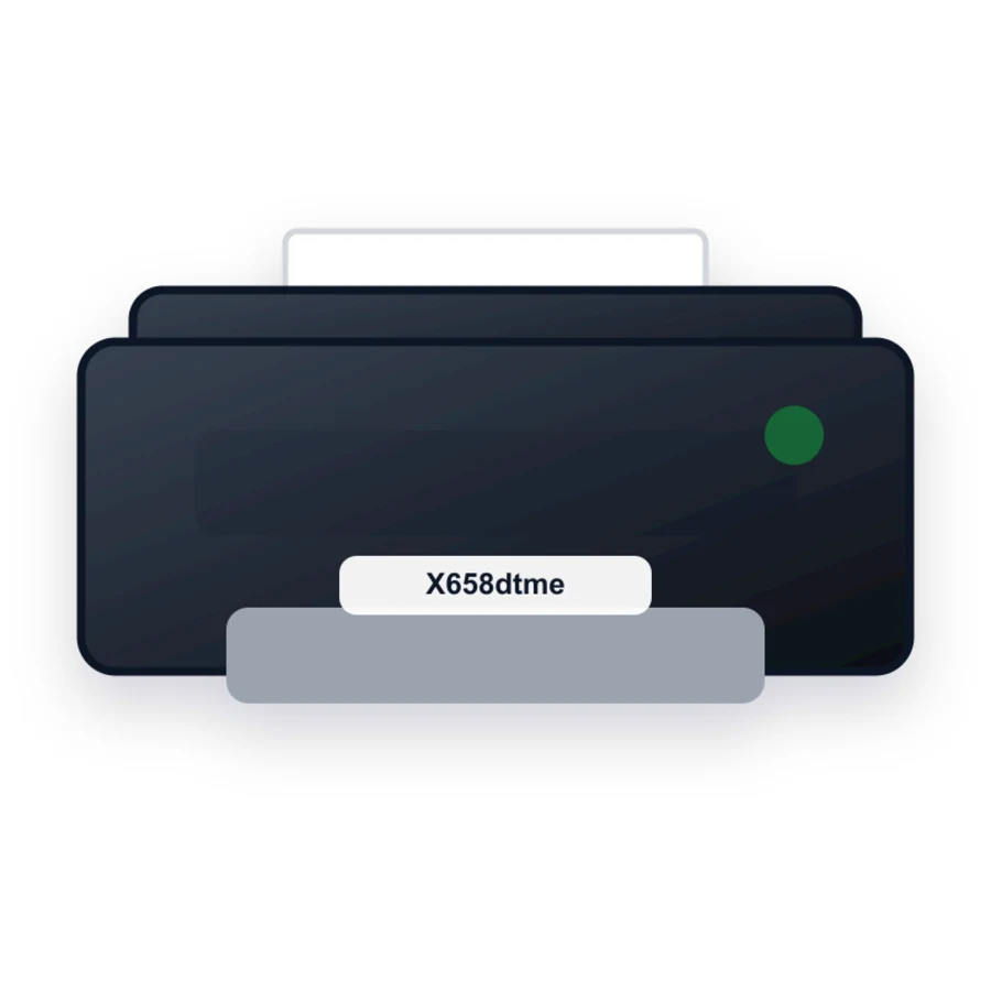 Lexmark X658dtme printer illustration