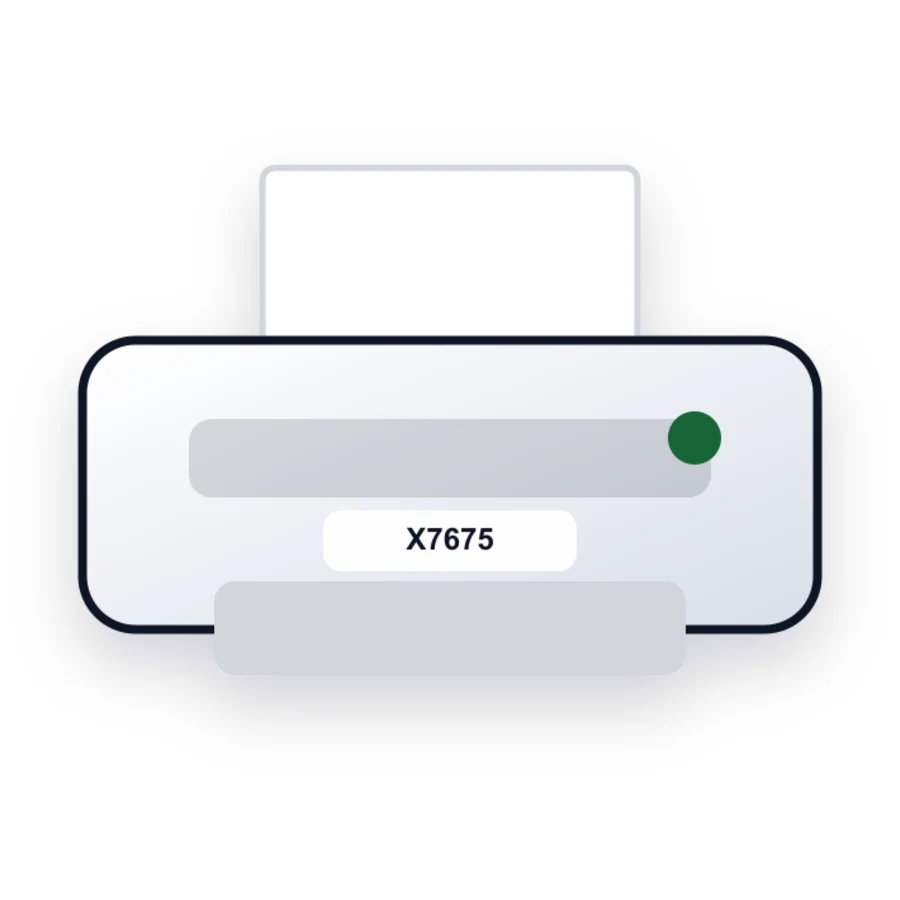 Lexmark X7675 printer illustration