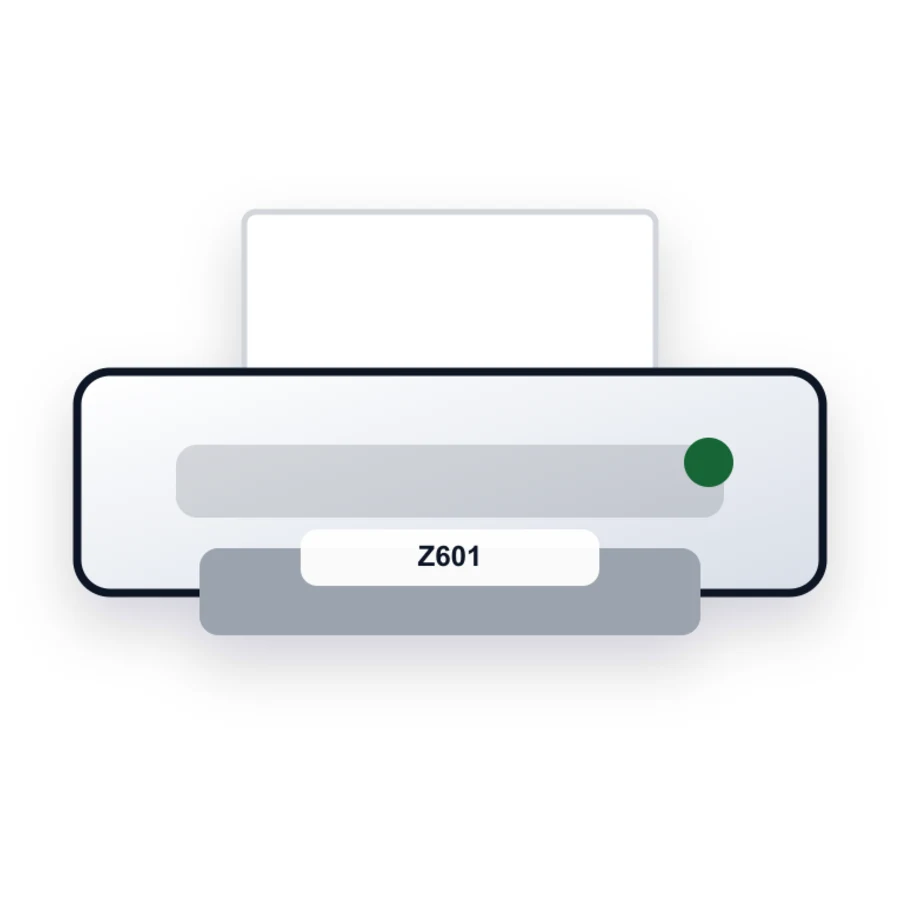 Lexmark Z601 printer illustration