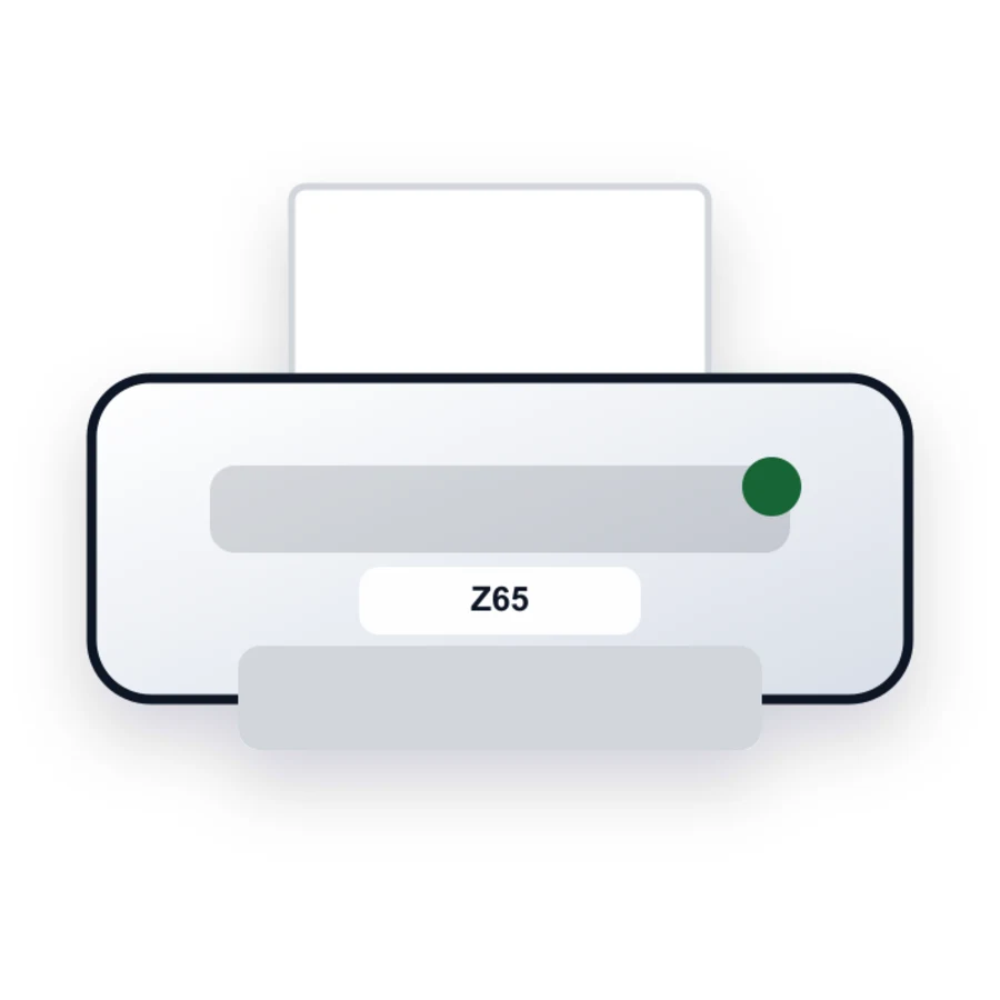 Lexmark Z65 printer illustration