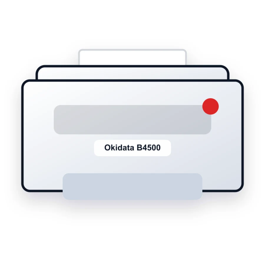Okidata B4500 printer illustration