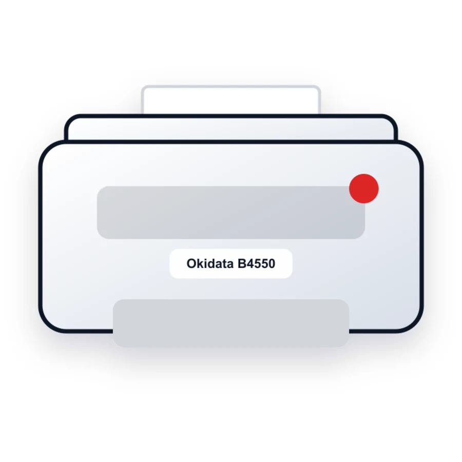 Okidata B4550 printer illustration