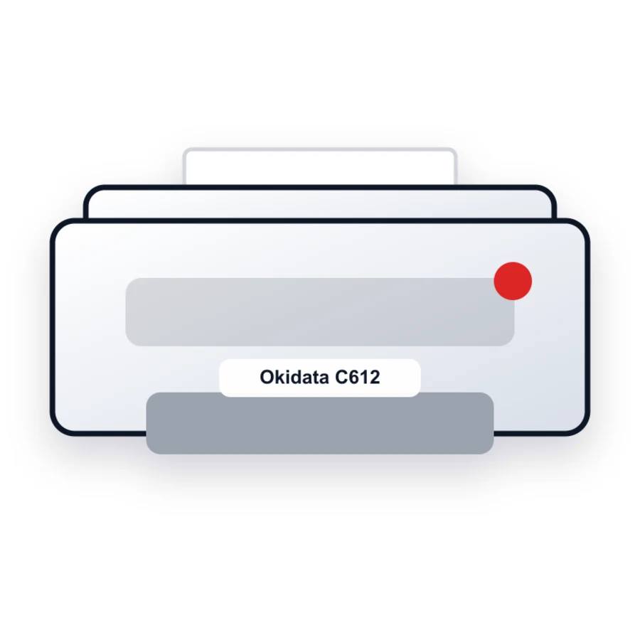 Okidata C612 printer illustration