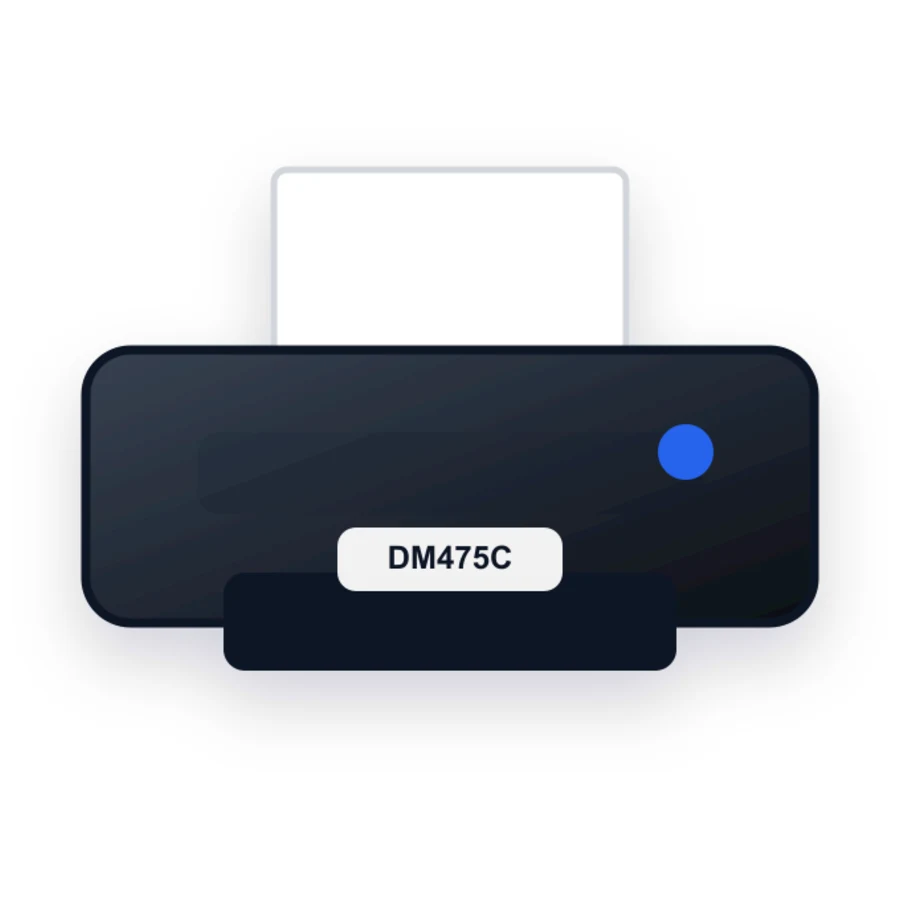 Pitney Bowes DM475C printer illustration