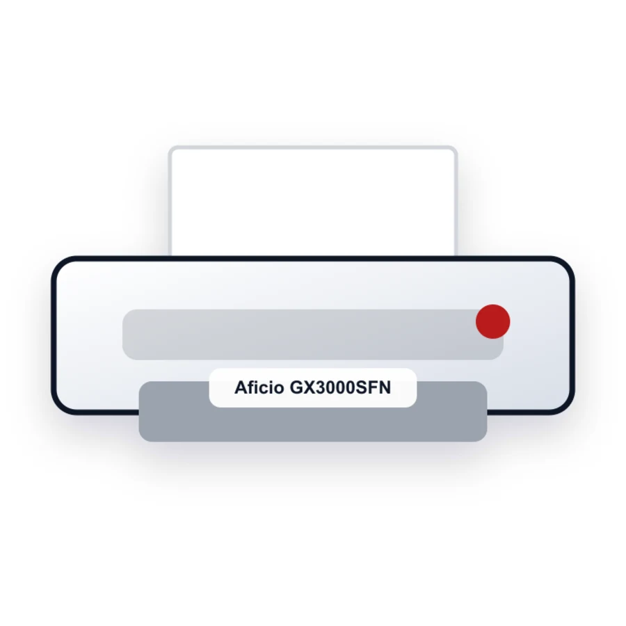 Ricoh Aficio GX3000SFN printer illustration