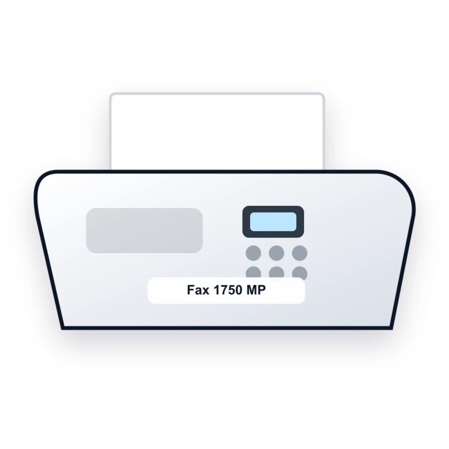 Ricoh Fax 1750 MP printer illustration