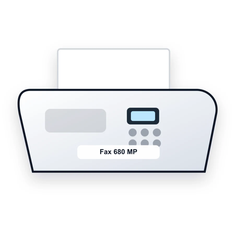 Ricoh Fax 680 MP printer illustration